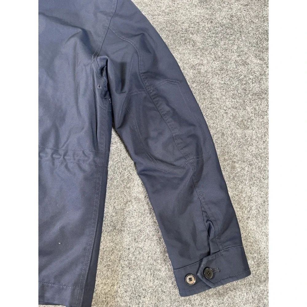Banana Republic Men's Large Navy Blue Utility Field Jacket Cotton Nylon Lined